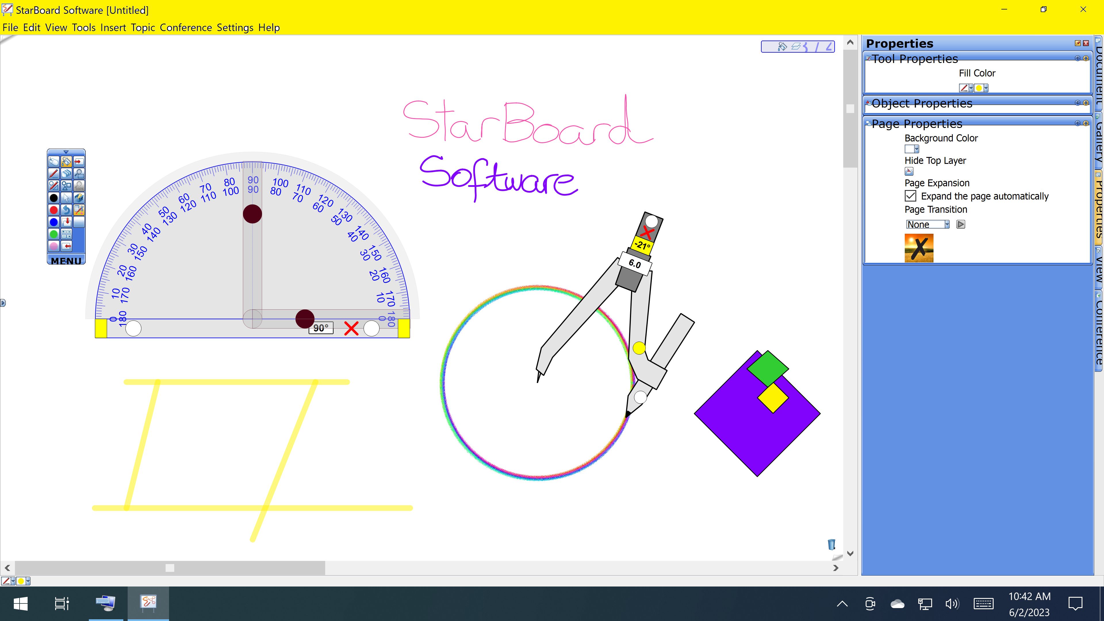 Software interactiv StarBoard 1
